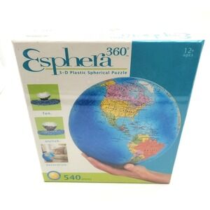 Esphera 360 Spherical‎ Puzzle 3D Globe World 540 Pieces 9" New Sealed